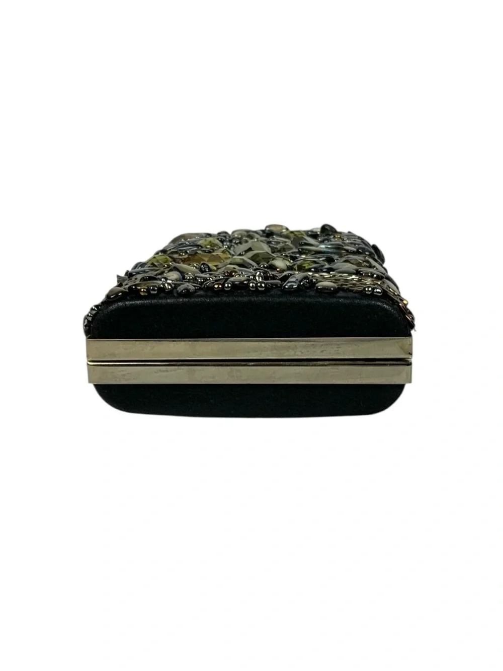 Embellished Hard-Case Evening Clutch